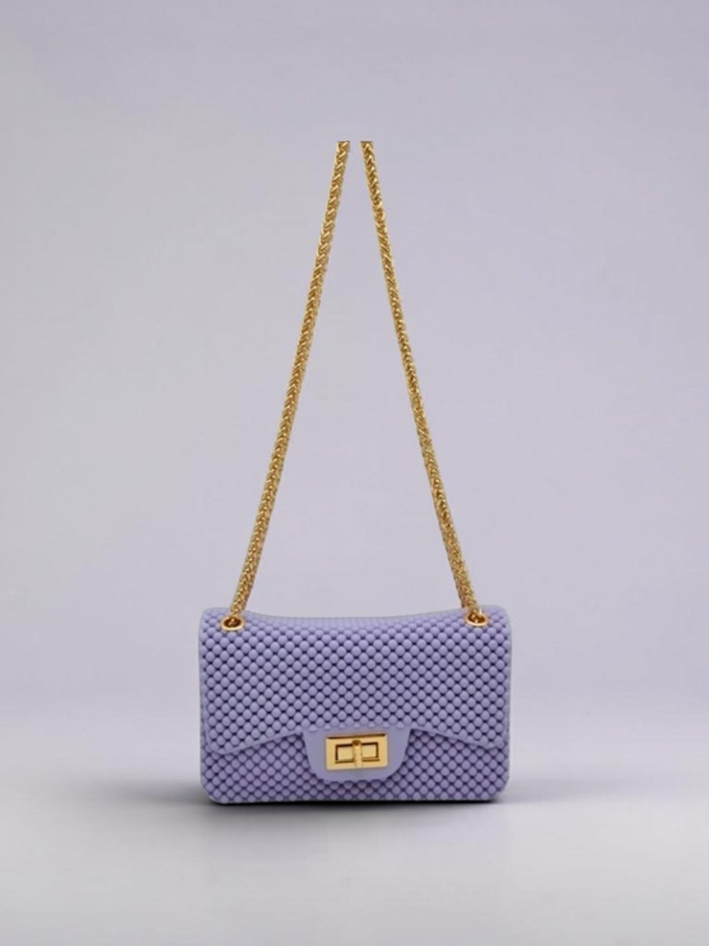Lavender Mini Jelly Chain Shoulder/Crossbody Bag 🎉NWT - Picture 4 of 4